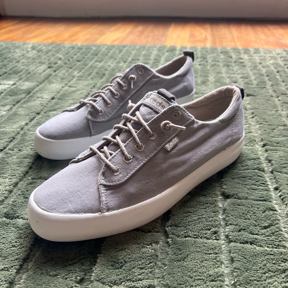 Keds Light Gray Canvas Sneakers
